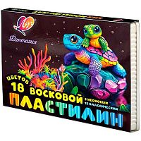 Пластилин мягкий 18цв.,315гр. ЛУЧ "Фантазия" 25С 1524-08 восковый