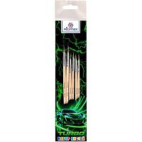 Набор кистей  6шт. ATTOMEX (белка №1,2,3,4,5,6) "Turbo" 8072539 дерев.ручка,пластик.блист.