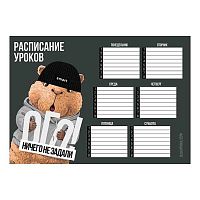 Расписание уроков А4 ФЕНИКС "Капибара в шапке" 72595 выб.уф-лак,мел.карт.