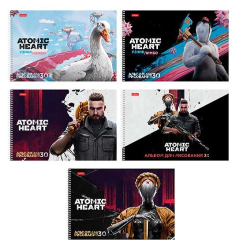 Альбом для рис.30л. ХАТ спираль "Atomic Heart" перфор.