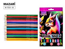 Карандаши 12цв. MAZARI "Fantasy" M-7051-18 трёхгр.,грифель-2,65мм,к/к,е/подвес