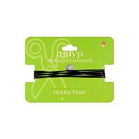 Шнур декор. АЛЬТ Hobby Time 1м 2-154/12 кожаный круглый,чёрный,1мм