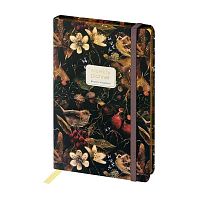 Еженедельник настол. н/д А5  72л. BV тв.обл. "Фауна.Воробей" 3-821/12 на резинке,софт-тач,лин.