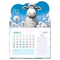 Календарь настенный 2027г. BG "Одуванчики" 391125 вырубн.,на магните,отрывной,13*18см,80г/м2