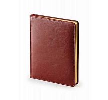 Ежедневник н/д А6 136л. BV кож.зам. "Sydney Nebraska" 3-496/03 коричн.,лин.,золот.срез