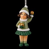 Подвесное украшение НГ EK Decor "Девочка с золотыми снежками" 62441 полирезина,10,5см Подвесное украшение НГ EK Decor "Девочка с золотыми снежками" 62441 полирезина,10,5см