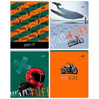 Тетрадь 48л. (клетка) BG "Wild and free" 11073 асс.