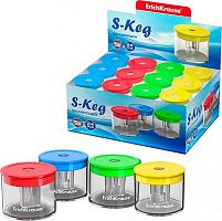 Точилка с контейнером 1отв. EK S-Keg 56036 пластик,асс.