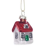 Игрушка ёлочная REMECO "Домик" 826435 стекло,3*3*6,5см