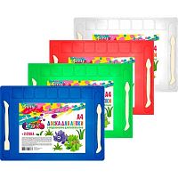 Доска для лепки А4 deVENTE 8041522 ассорти,пластик,2стека,отд. д/пластилина