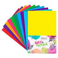 Картон цв. гофрир. А4 10л.10цв. КОКОС 241847 в пакете