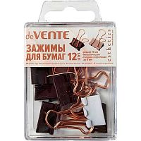 Зажим для бумаг deVENTE 19мм "Esthetics" 4131505 бургунди+лавандово-пепельный,металл.,пластик/к