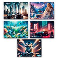 Альбом для рис.40л. SVETOCH спираль "Движение - жизнь" А232 (01618) выб.лак,100г/м2,асс. Альбом для рис.40л. SVETOCH спираль "Движение - жизнь" А232 (01618) выб.лак,100г/м2,асс.