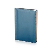 Ежедневник н/д А5 136л. BV кож.зам. "Image" 3-346/02 синий,серебр.срез,беж.бум.