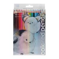 Карандаши 18цв. BV CuteFriends "Птенчик Токи" 30-0052/01 PET-короб.