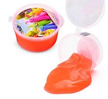 Лизун Слайм "Стекло" Party Slime Неон красный  50гр. 00-00512374