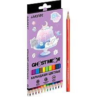 Карандаши 12цв. deVENTE "Ghost Meow" 5022626 шестигр.,2М,гриф.2,8мм,к/к