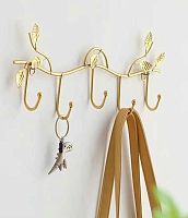 Ключница настенная "Лофт Вост" 624-270 34*12*3,5см,золото,метал.