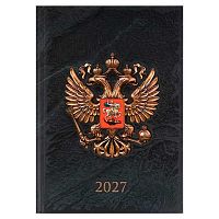 Ежедневник 2027г. А5 160л. ФЕНИКС тв.обл. "Герб золото" 74597  мат.лам.,тисн.фольг.