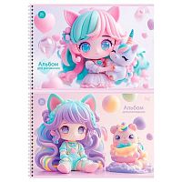 Альбом для рис.24л. BG спираль "Маленькая девочка" 08627