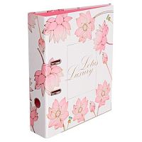 Регистратор 75мм Fiorenzo А4 "Цветок лотоса на белом" 231743 лам.картон.,разбор.