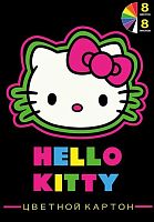 Картон цв. А4  8л. 8цв. CENTRUM "Hello Kitty Neon" 75023 в папке