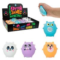 Игрушка-антистресс 1TOY Крутой замес "Котики,панда,сова,хомяк" Т23002  8,5*8,5см