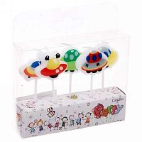 Свечи д/торта "Космический десант" 112-339 (5шт) асс.