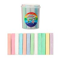 Мел д/асфальта 10цв. 12шт. Фантазия MCB12 брусок пласт.банка