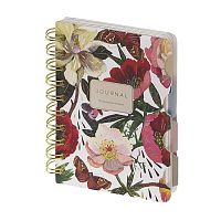 Записная книжка А6 120л. BV спираль "Art Journal.Флора.Пионы" 3-568/24 тв.обл.,с разд.
