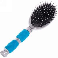 Расчёска массажная "Lavanda" 451-257 овал.,малая,цвет ручки голубой