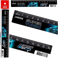 Линейка 16см deVENTE "Super Turbo" 5091606 пластик.