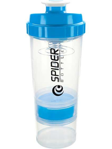 Бутылка-шейкер д/воды  500мл Миленд "Для тренировок" УД-0490 пластик.,голубая