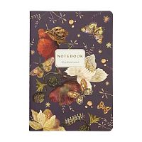 Тетрадь 40л. (клетка) BV "Фауна. Бабочки.Южная ночь" 7-40-001/187 мат.лам.,софт-тач,фольга,тон.блок
