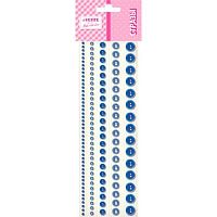 Стразы декор. самокл. deVENTE 8002555 топаз.,акрил.,круглые,5разм.,115шт