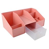 Подставка д/канц.принадл. КОКОС 251150 розовый,8отд.