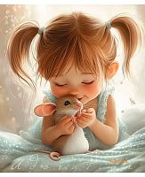 Тетрадь 48л. (линейка) АППЛИКА "Милая малышка" С2549-122 мел.карт.