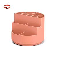 Подставка д/пиш.принадл. EK "Mini Burger. Powder" 55774 персиковая,вращ.