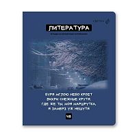 Тетрадь предм. 48л. СВЕТОЧ "Мраксимализм-Литература" Т275 (01785) справ.инф. (линейка)