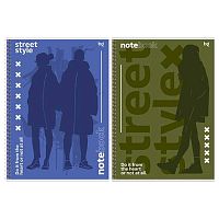 Тетрадь 96л. (клетка) А4 BG спираль "Street style" 06566 мат.лам.,асс.