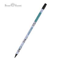 Карандаш ч/гр. пластик. с ласт. BV Kids "Енот" 21-0072/07 HB,трёхгр.корп.,грифель 3мм