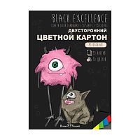 Картон цв. двухстор. мелов. А4 10л.10цв. BV 11-410-307 в папке