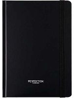 Записная книжка А5  96л. Проф-Пресс "Чёрная обложка" 96-5025 тв.обл.,мат.лам.,резинка