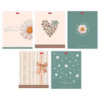 Тетрадь 48л. (клетка) ХАТ "Нежное очарование" лам.soft-touch,тисн.,скругл.углы,асс.