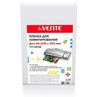 Пленка д/ламинирования 216*303мм А4  90мкм deVENTE 100л 4122504 глянц.