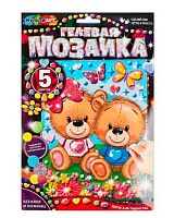 Набор д/творчества MULTIART Гелевая мозаика "Мишки" GEL-BEAR 17*23см