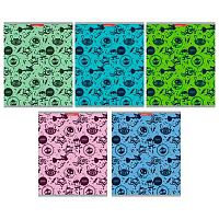 Тетрадь 48л. (клетка) КанцБиз "Космики" ЕАС-13062/5 картон,микротекстура,асс.