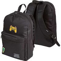 Рюкзак подростковый deVENTE "Game Time" 7032515 тёмн.-зелёный,40*29*17см