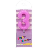 Свеча-цифра д/торта "3" Праздник 448-430