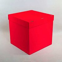 Коробка д/воздушных шаров и подарков Микрос ТЧ53139 красная,30*30*30см